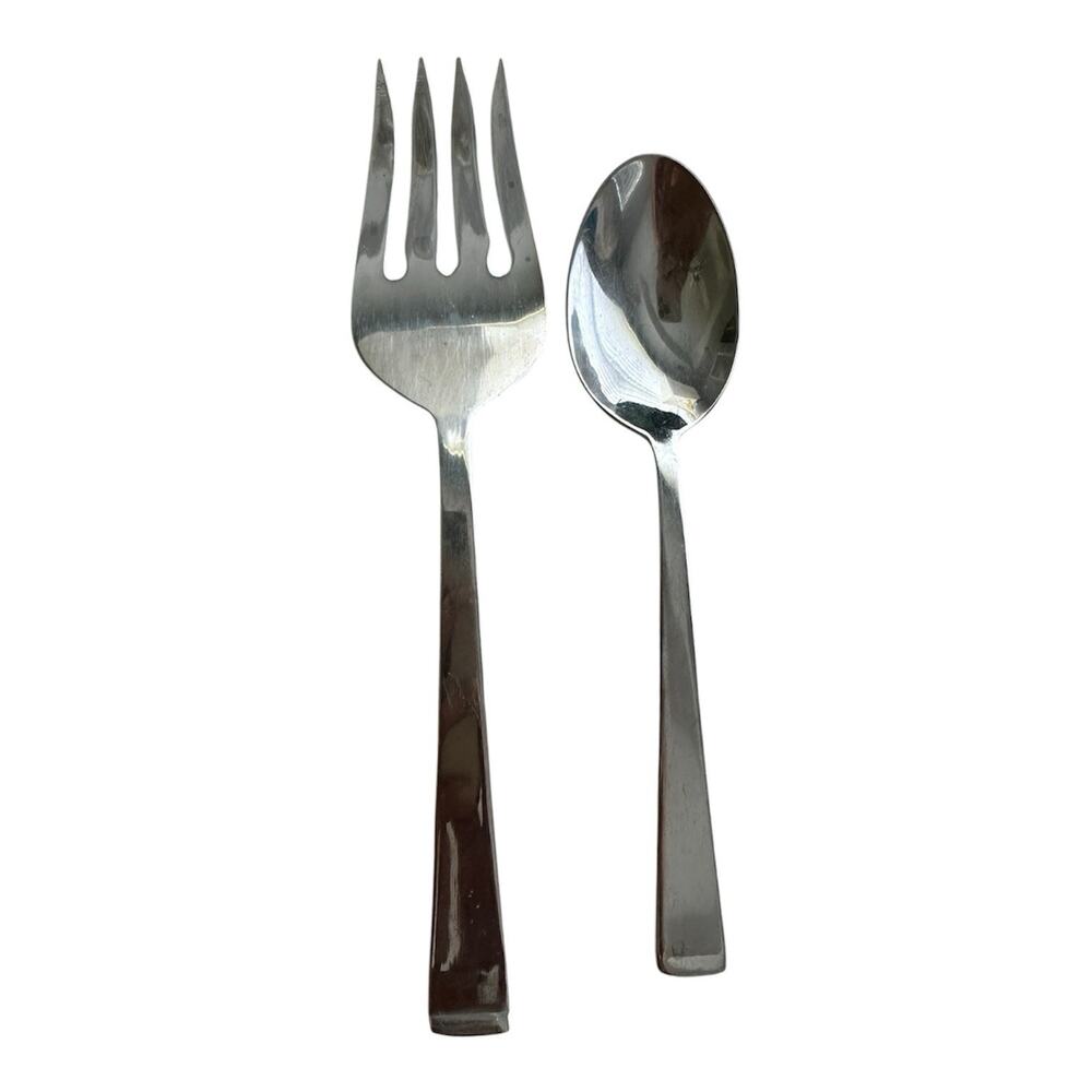 2 pc Serving Forks Dinner Spoon International 18-8 Stainless Meat Lyon?